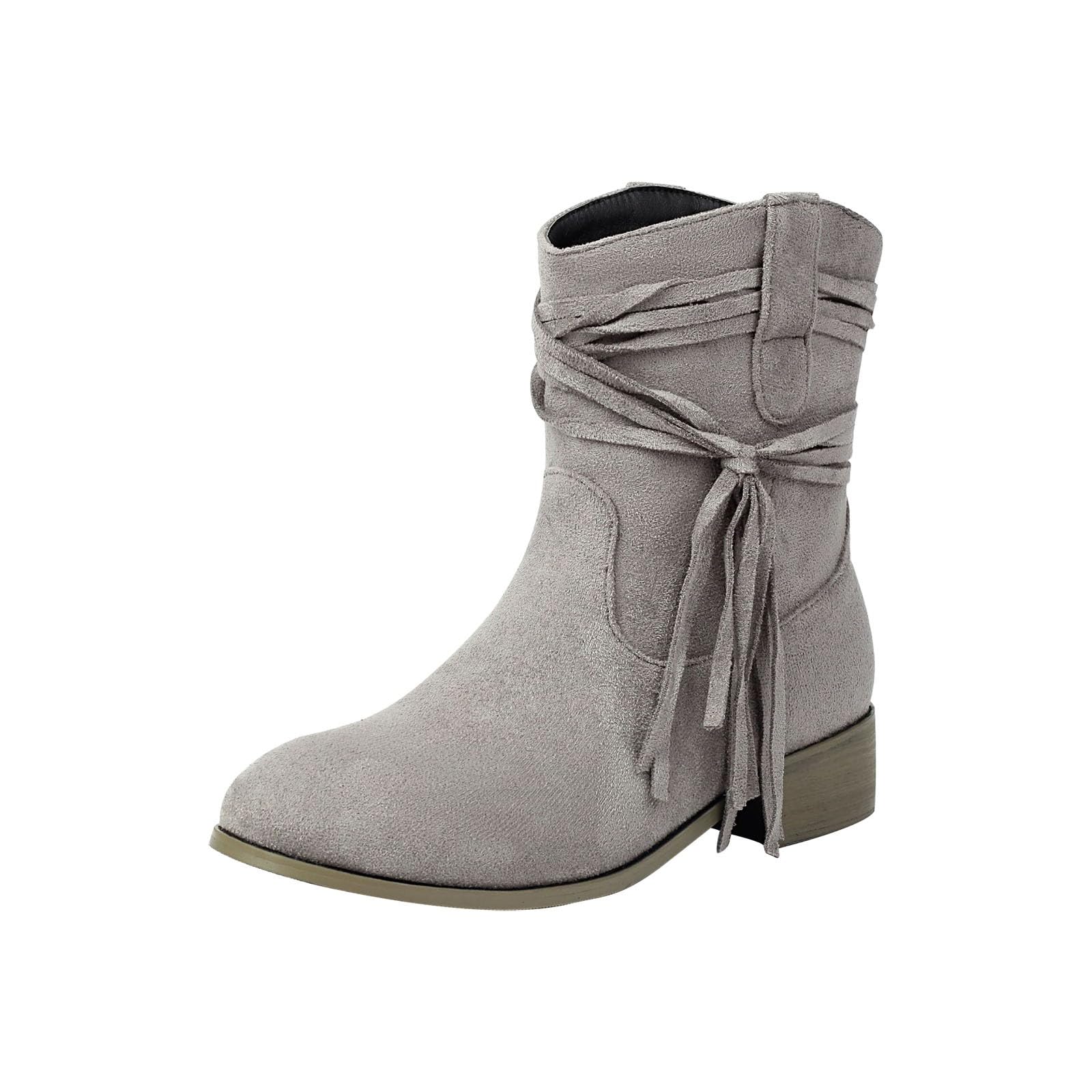 Stivaletti Donna Suola Antiscivolo Comodi con Tacco Stivali Leggero Antivento Chic Stivaletto Robusti Vintage Elegante Stivali da Pioggia Stivaletti per Esterno Neve Trekking e Giardino