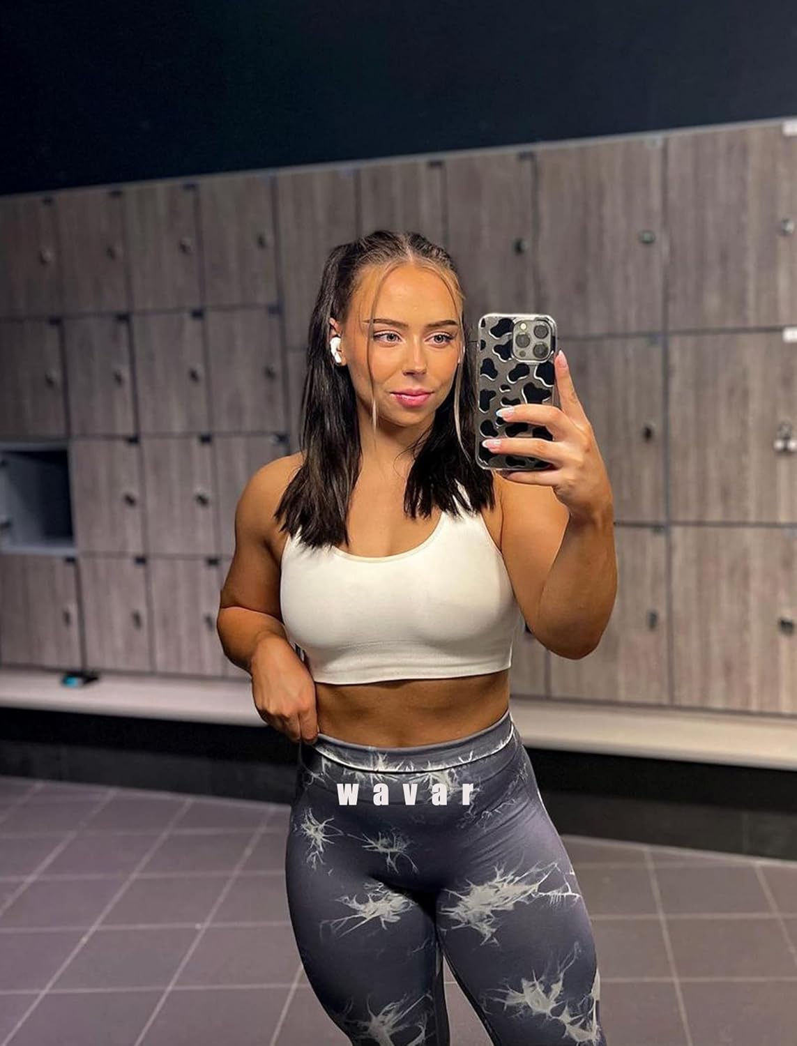 Wavar Tie Dye Scrunch Butt Lifting Seamless Leggings for Women High Waist Yoga Pants Tummy Control Running Workout Tight - Image 5