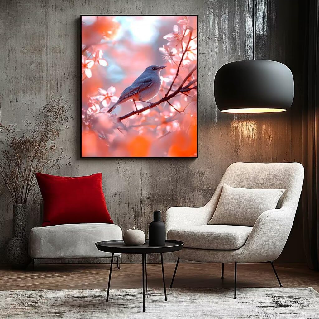 Malowanie po numerach, dla dorosłych, malowanie ptaków po numerach, płótno dla dzieci, artykuły plastyczne na ścianę, 137 x 102 cm, kolorowe drzewo do samodzielnego wykonania, rękodzieło dla dorosłych