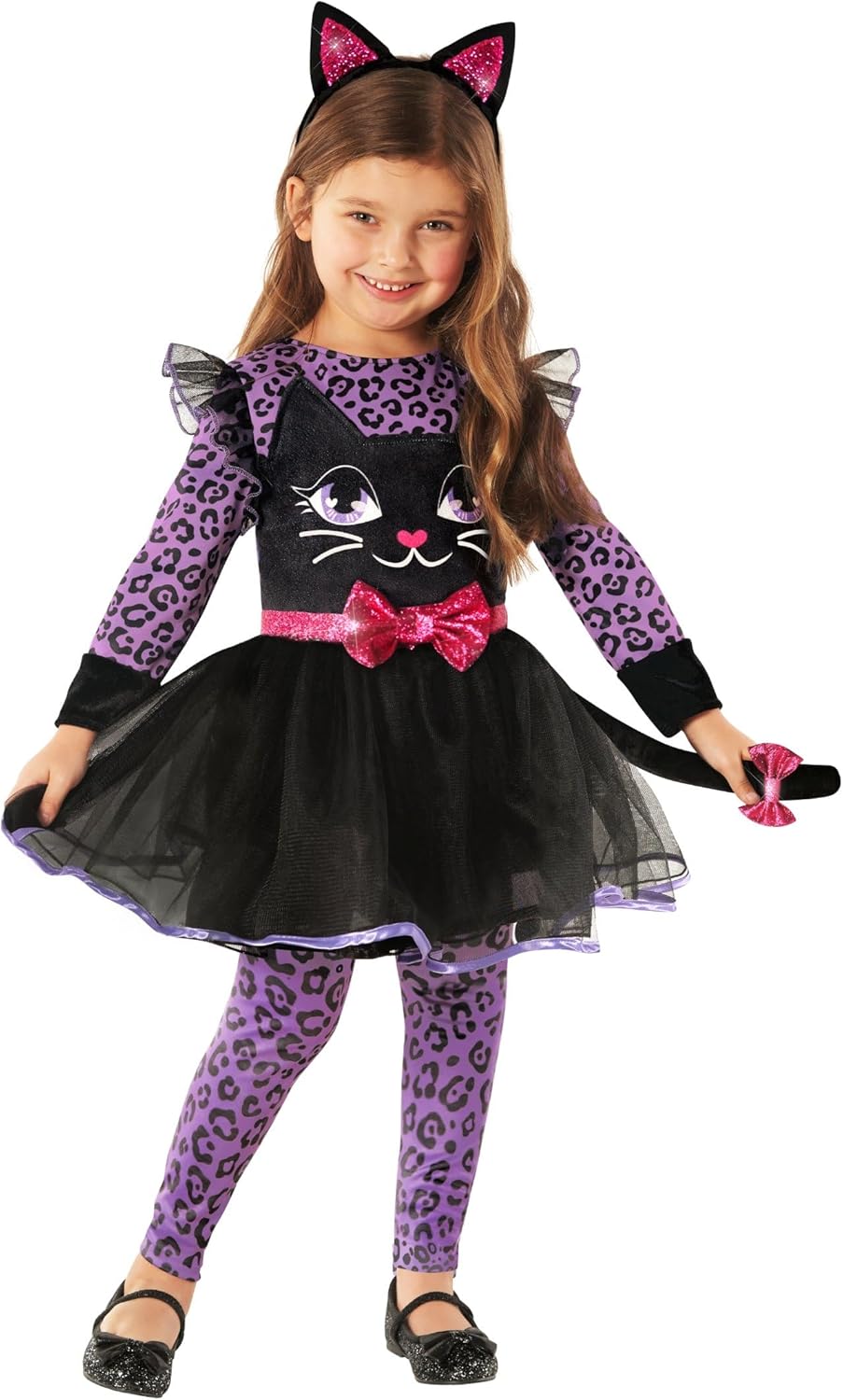 Morph Purple Cat Costume for Kids & Girls - Halloween Cat Costume for Little Girls