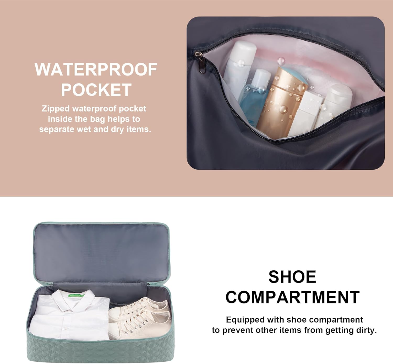 Travel Duffel Bag Weekender Overnight Bag for Women Carry On Gym Bag Travel Essentials - Image 4