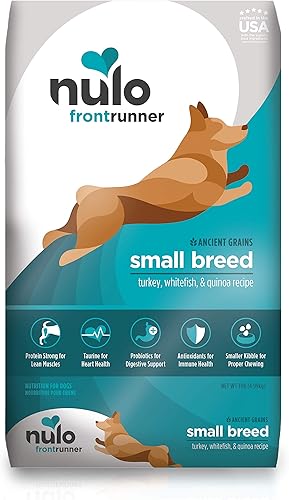 Miniatura 6 de Nulo Frontrunner - Alimento para perros de raza pequeña con pavo, pescado blanco y quinua, 3 libras, alimento para mascotas con antioxidantes y