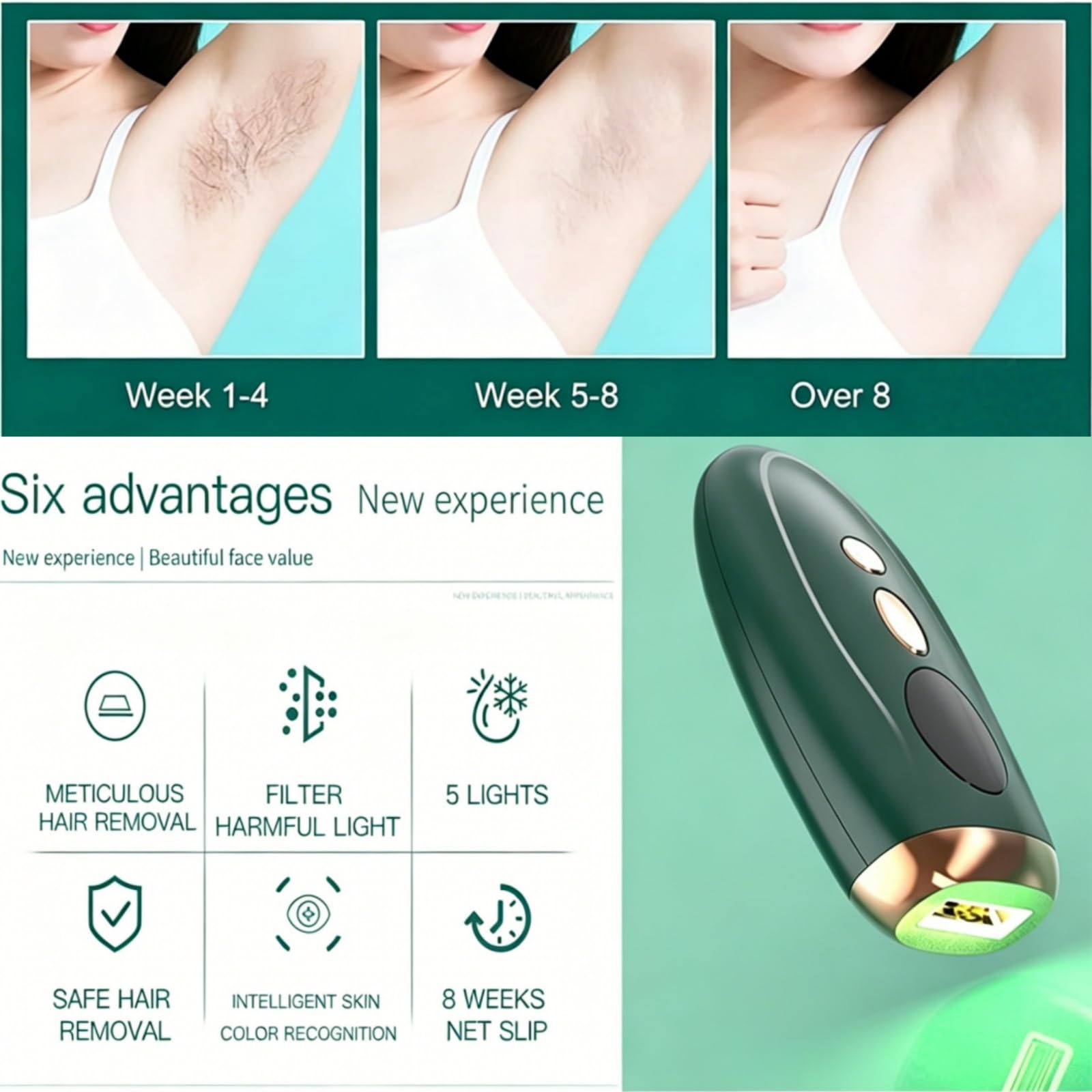shine ipl 2.0 - premium hair removal bundle,Haarentfernungsgerät, IPL Geräte Haarentfernung, Schmerzfreie Haarentfernungsgerät, für Damen/Herren, Gesich, Bikini, Körper, Beine, Achseln (rosa)