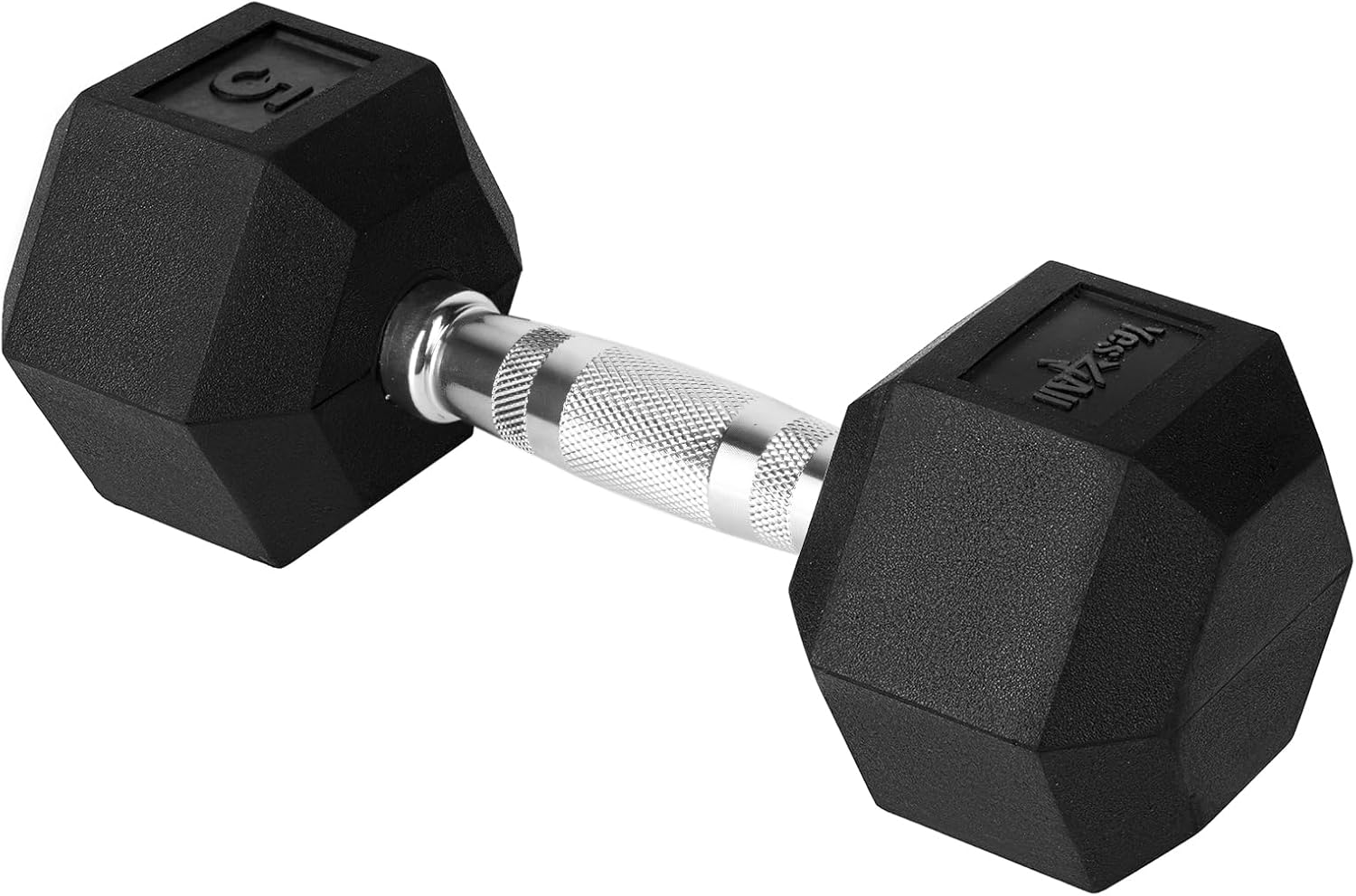 はい4All Chrome Grip Encased Hex Dumbbells ハンドウェイト 5-50 lbs シングル