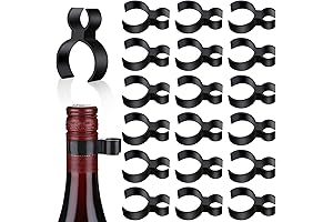 18 Pack Bottle Clips Champagne Glitter Single Holder Safety Clips