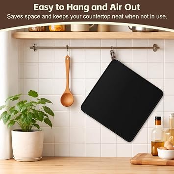Ninja Luxe CafeエスプレッソマシンES601/ES701用スライドマット、滑り止めベース付きの滑らかな滑り、吊り下げストラップ付き、掃除が簡単、キッチンのカウンタートップを保護、忍者ラックスカフェアクセサリー用の頑丈なマット