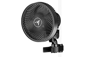 Ac Infinity CIRCUL-AIR S1 Clip-On Oscillating Fan, 6” Air Circulator, Quiet Cooling...