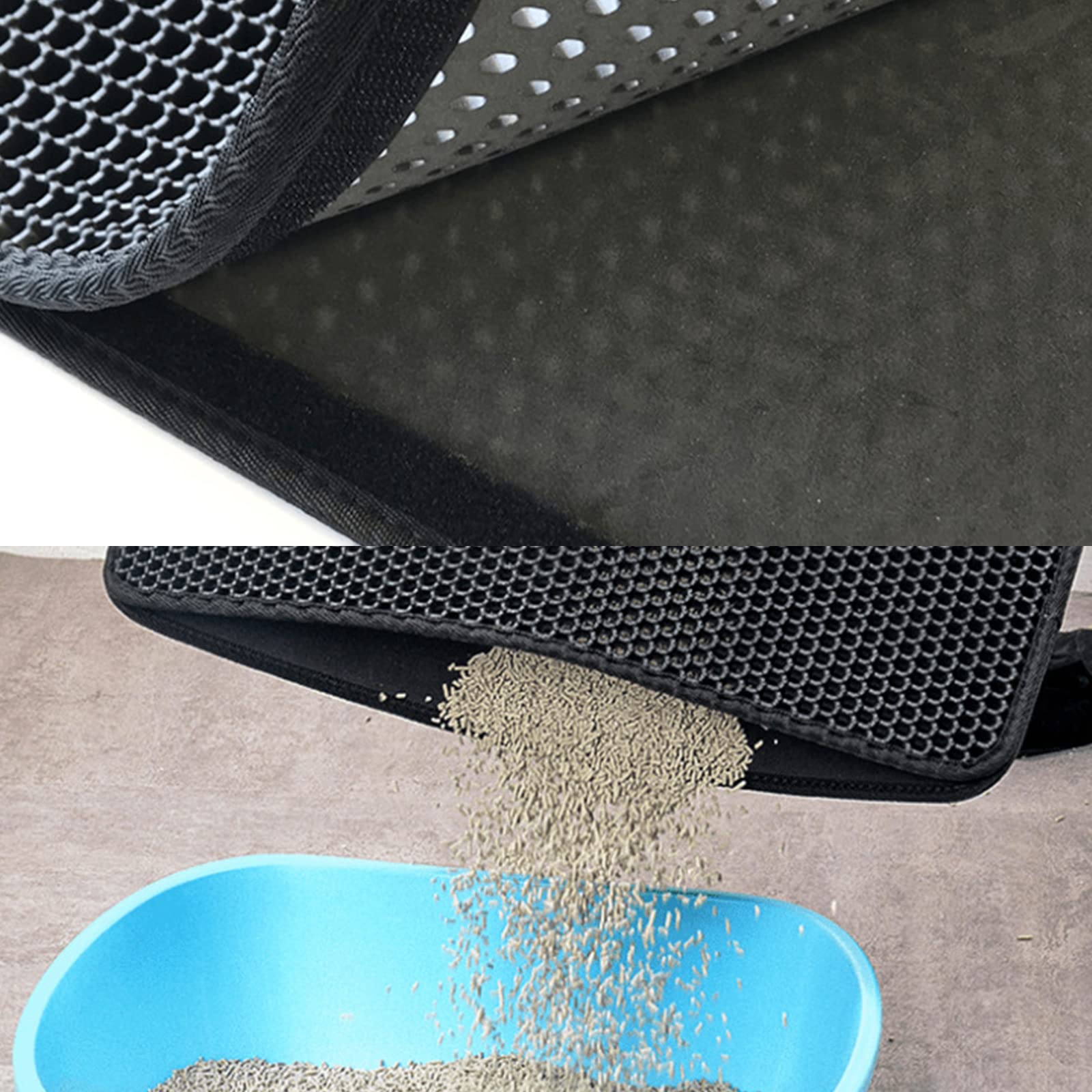 Katzenstreumatte, doppellagige, waschbare Fangmatte, Gray XXL