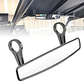 UTV 15" Rear Center Mirror with 1.5" Adjustable Clamp Compatible with Polaris RZR Ace PRO Rhino Kawasaki Teryx Yamaha Arctic Cat Cfmoto ZForce