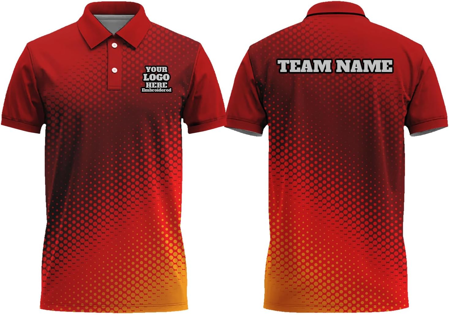 Men’s Women's Customize Golf Shirt Short Sleeve Texture Polo Shirts for Men Women Youth