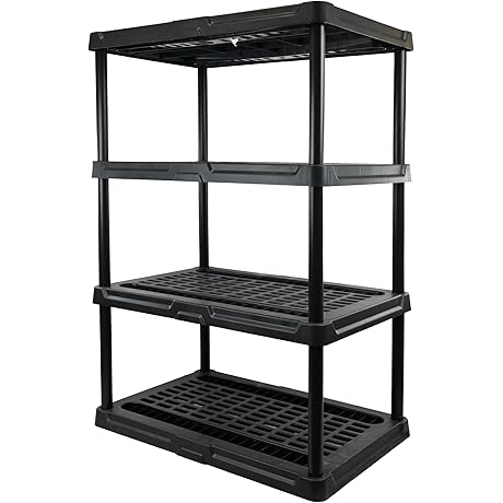 BLACK+DECKER 4 Tier Ventilated Heavy Duty Storage Shelf