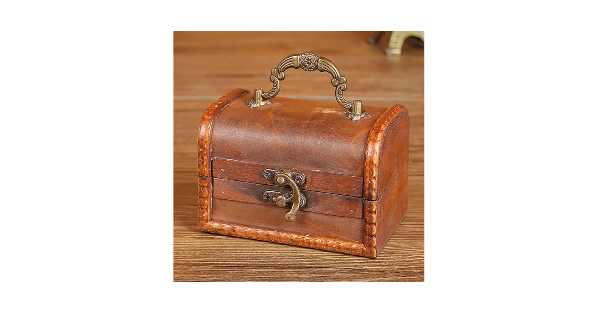 Amazon｜Xabelle アンティーク 木箱 木製収納ボックス 11.5×8×8