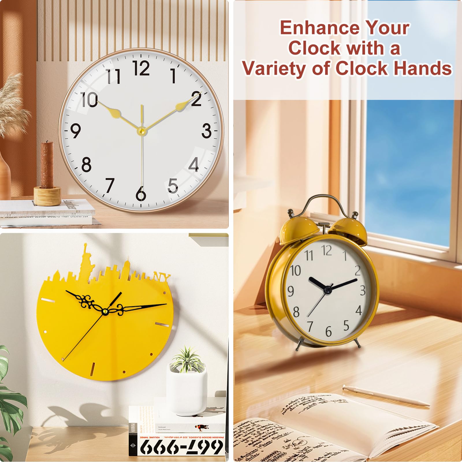 Silent Wall Clocks Buy EMOON Pieces Clock Mechanism Replacement