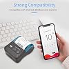Thermal Receipt Printer 58 mm Mini Portable Thermal Printer Pocket Printer with 11 Rolls of Thermal Paper USB Connection and Wireless BT for Office Supermarket Restaurant