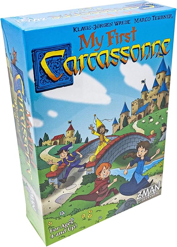 My First Carcassonne Board Game - Medieval Strategy Game with Colorful Tile Placement, Family Fun for Kids & Adults, Ages 4+, 2-4 Players, 30 Minute Playtime