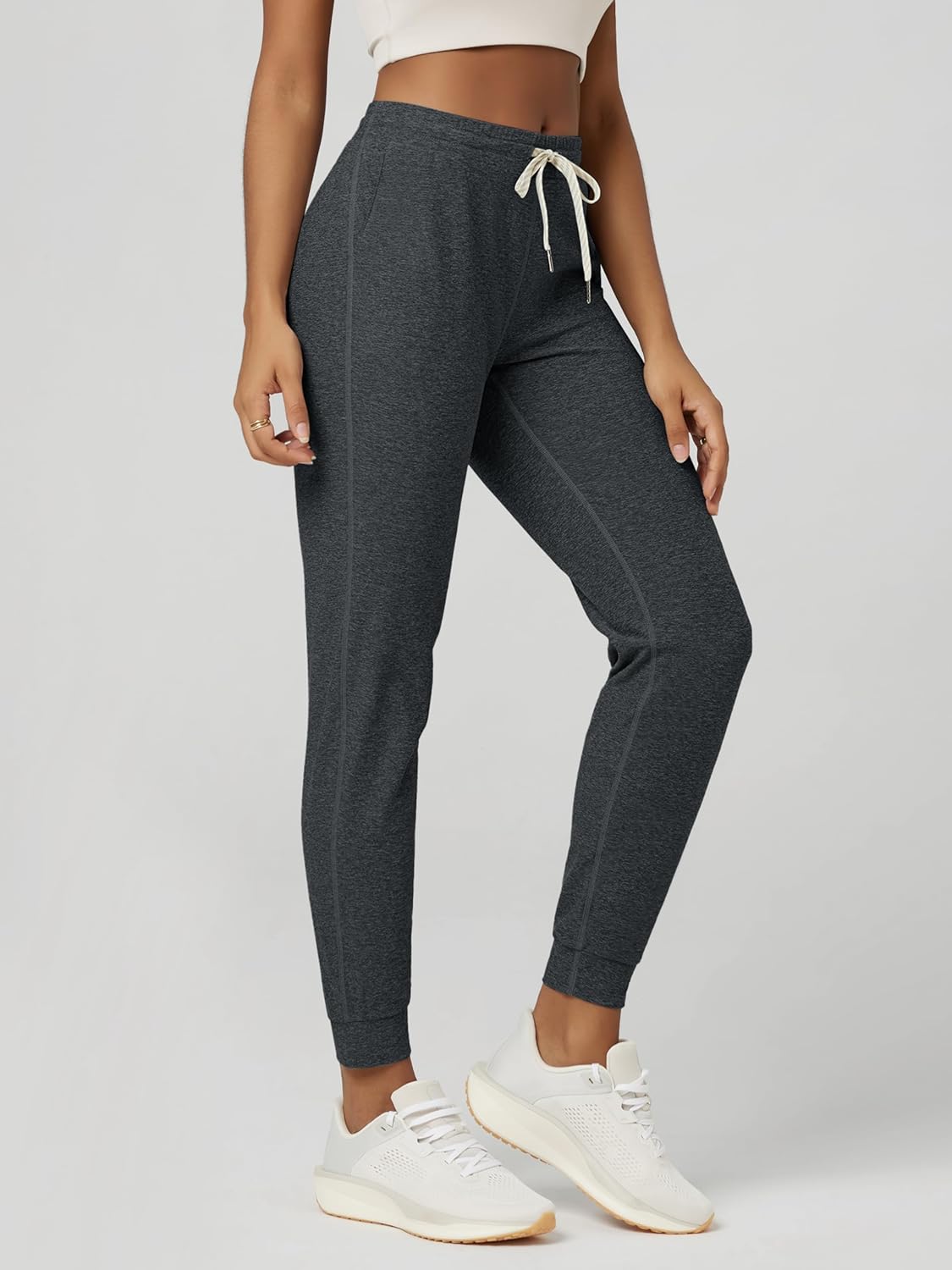 ODODOS Women's Performance Joggers - Ultra Soft odSTRATUM Tech Sweatpants Adjustable Mid Rise Pants with Pockets - Image 3