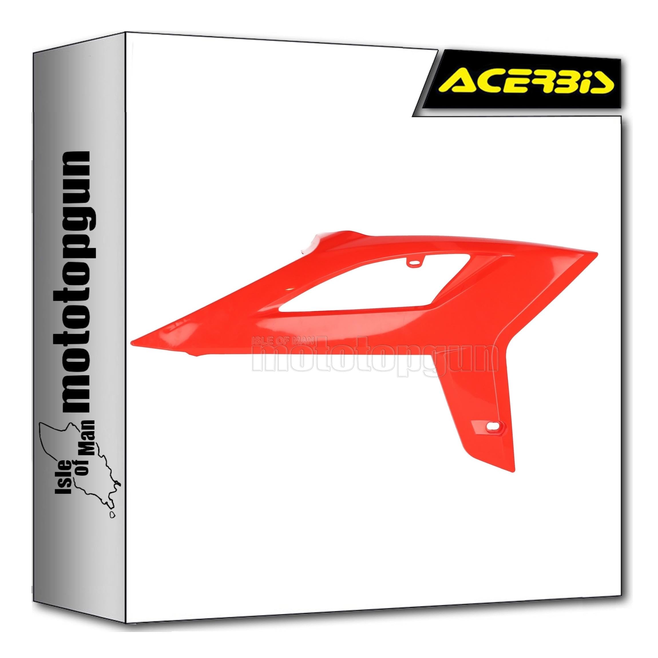 Ouïes radiateur Beta RR 200 2T plastique de remplacement rouge - 3