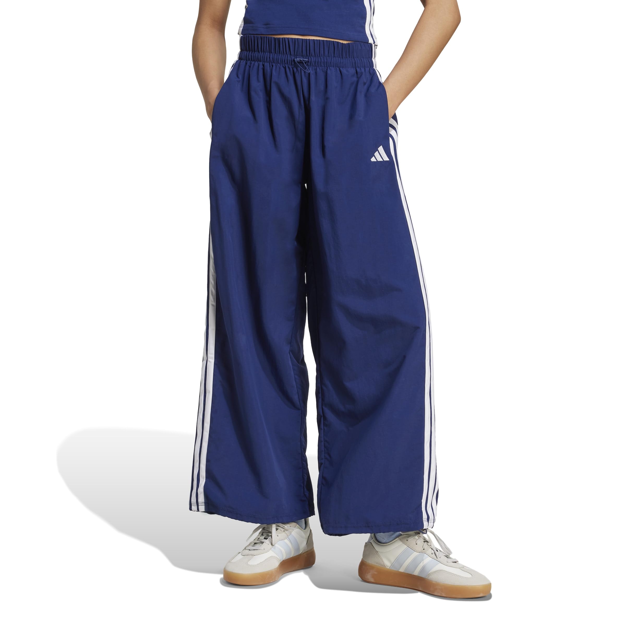 adidas Essentials 3-stripes Lifestyle Woven Parachute Pants - Spodnie golfowe Kobiety