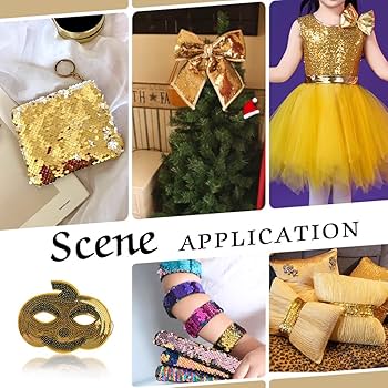 Amazon.com: FINGERINSPIRE 2.5 Yards Sequin Trim 4inch Wide