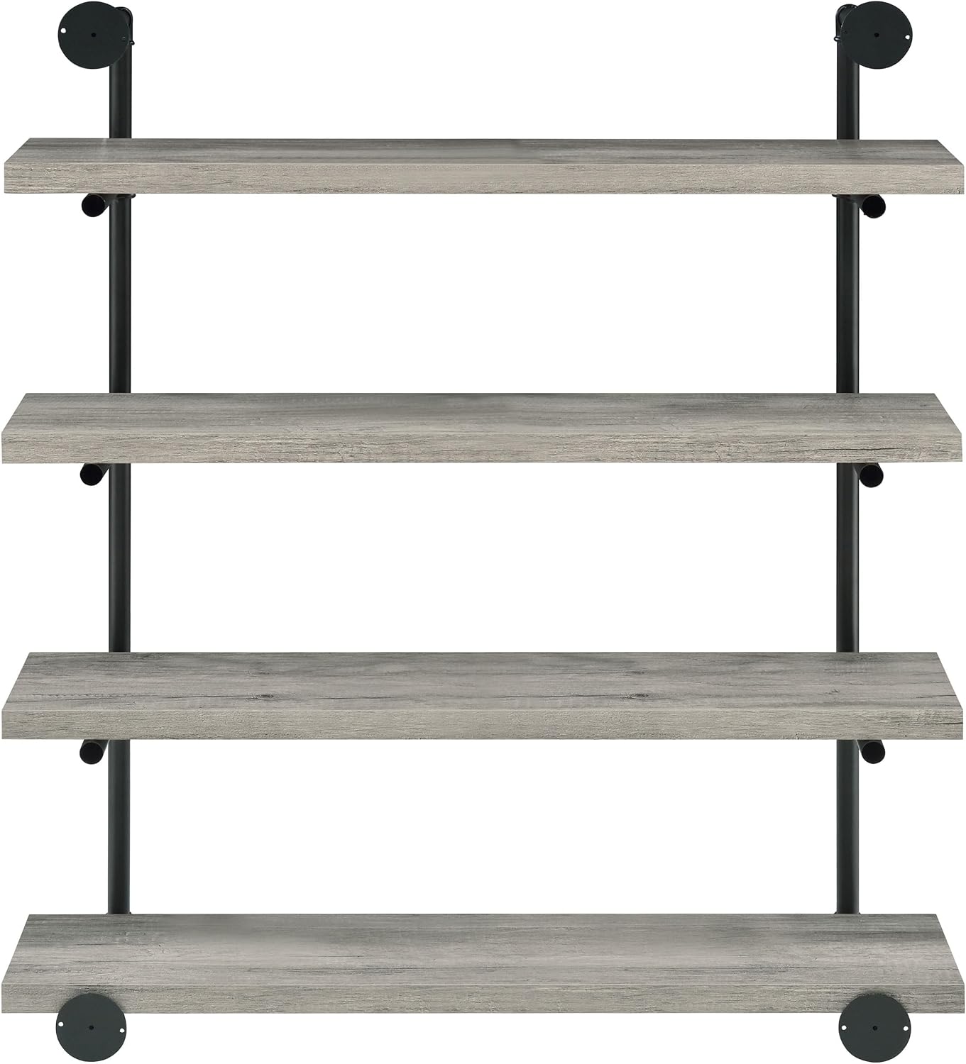 Coaster Home Furnishings Elmcrest 39-inch 4-Shelf Wall Bookshelf Grey Driftwood 804427