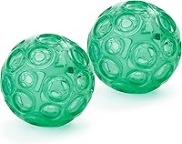OPTP Franklin Method Textured Ball Set: 2 Adjustable Inflatable Massage Balls for Neck, Foot, Hip Tension Relief & Myofascial Release