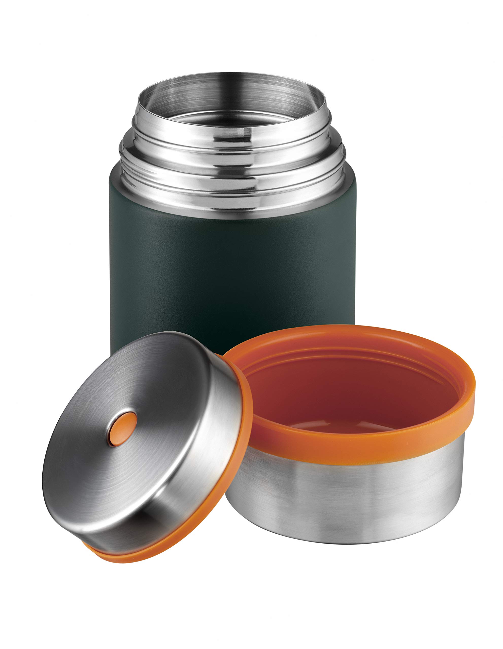 Esbit Thermobehälter Sculptor für Essen - Warmhaltebehälter 750 ml in Forest Green - aus Edelstahl für warme und kalte Speisen