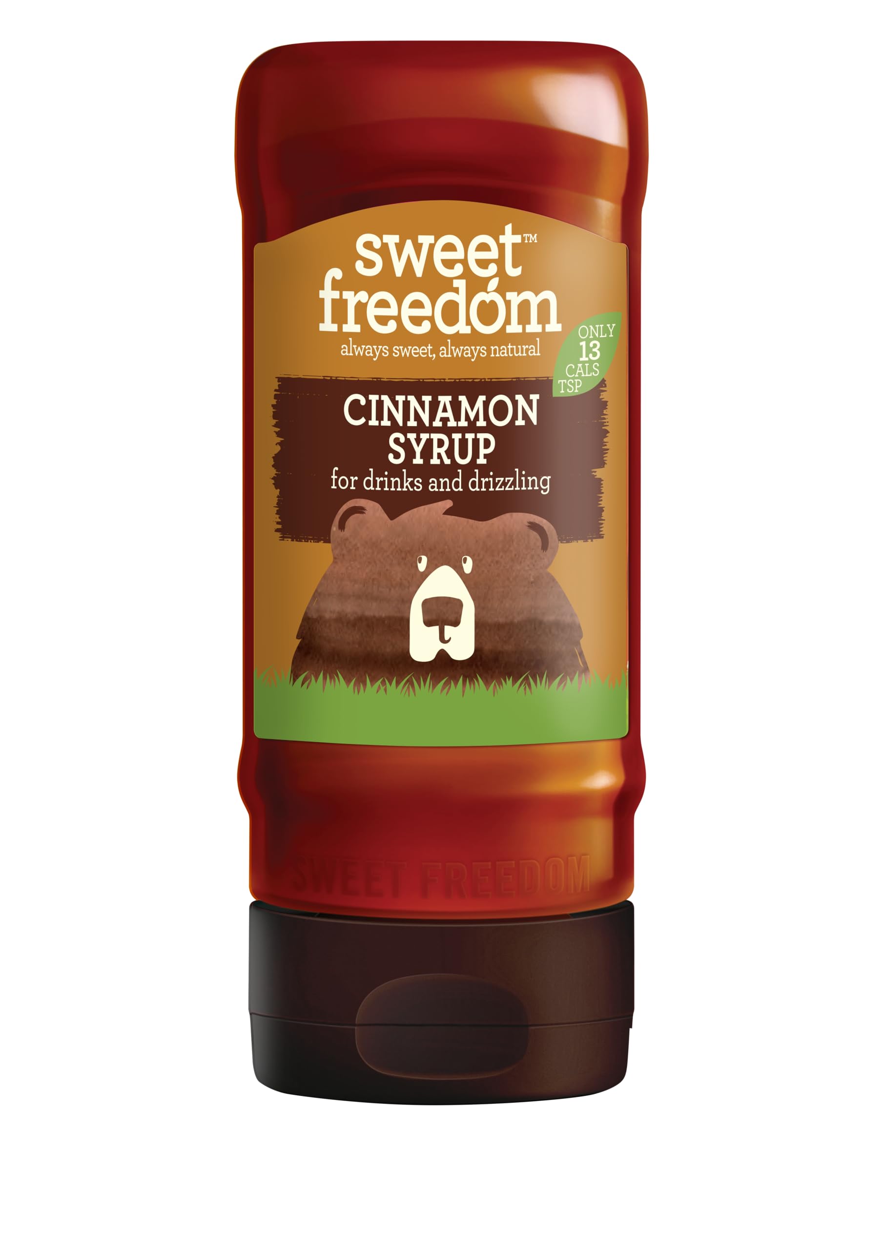 Sweet FreedomCinnamon Syrup - 350 g | Natural Great Taste With Sweetness Derived from Fruit | Ideal for Coffee, Baking & Dessert | No Preservatives or Allergens | Vegan | Only 13 Cal Per Teaspoon