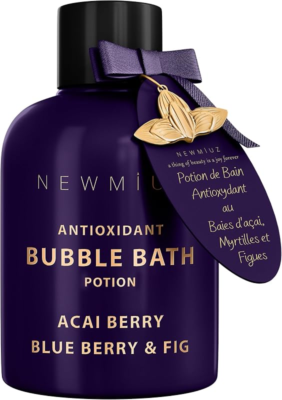 Espuma para banho New Miuz com fragrância de açaí, mirtilo e figo, modelo ACBB
