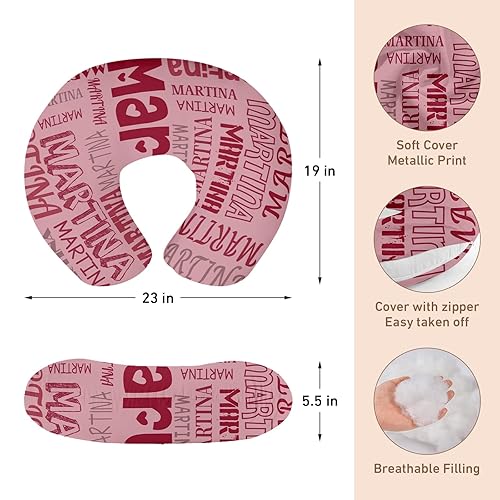Miniatura 5 de Dyoart Baby Nursing Pillow Cover, Personalized Gift for Breastfeeding Moms, Custom, Ultra Soft Comfortable, Breathable, Pink Theme(one Size)