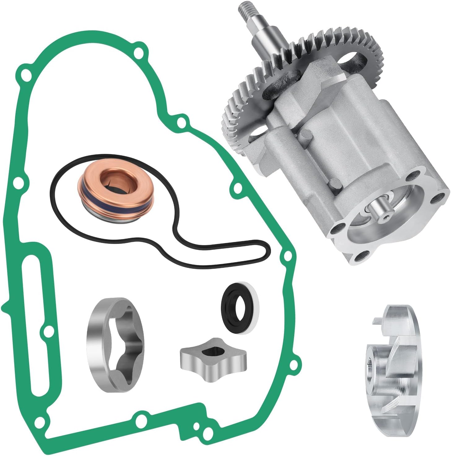 JAVIK Oil Water Pump kit Compatible with Polaris 2008-2014 RZR 800 2005-2014 Sportsman 700/MV7/800 2005-2016 Ranger 700/800 OEM# 2203012 2202699 1203155 5133852 5135094