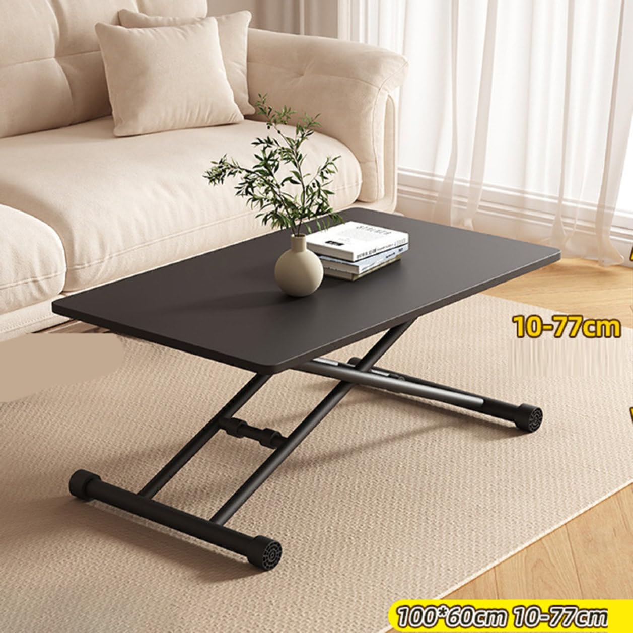 昇降式テーブル　リフティングテーブル　黒 Amazon｜[dhiuebc] テーブル 昇降 昇降式 高さ調節 高さ調整