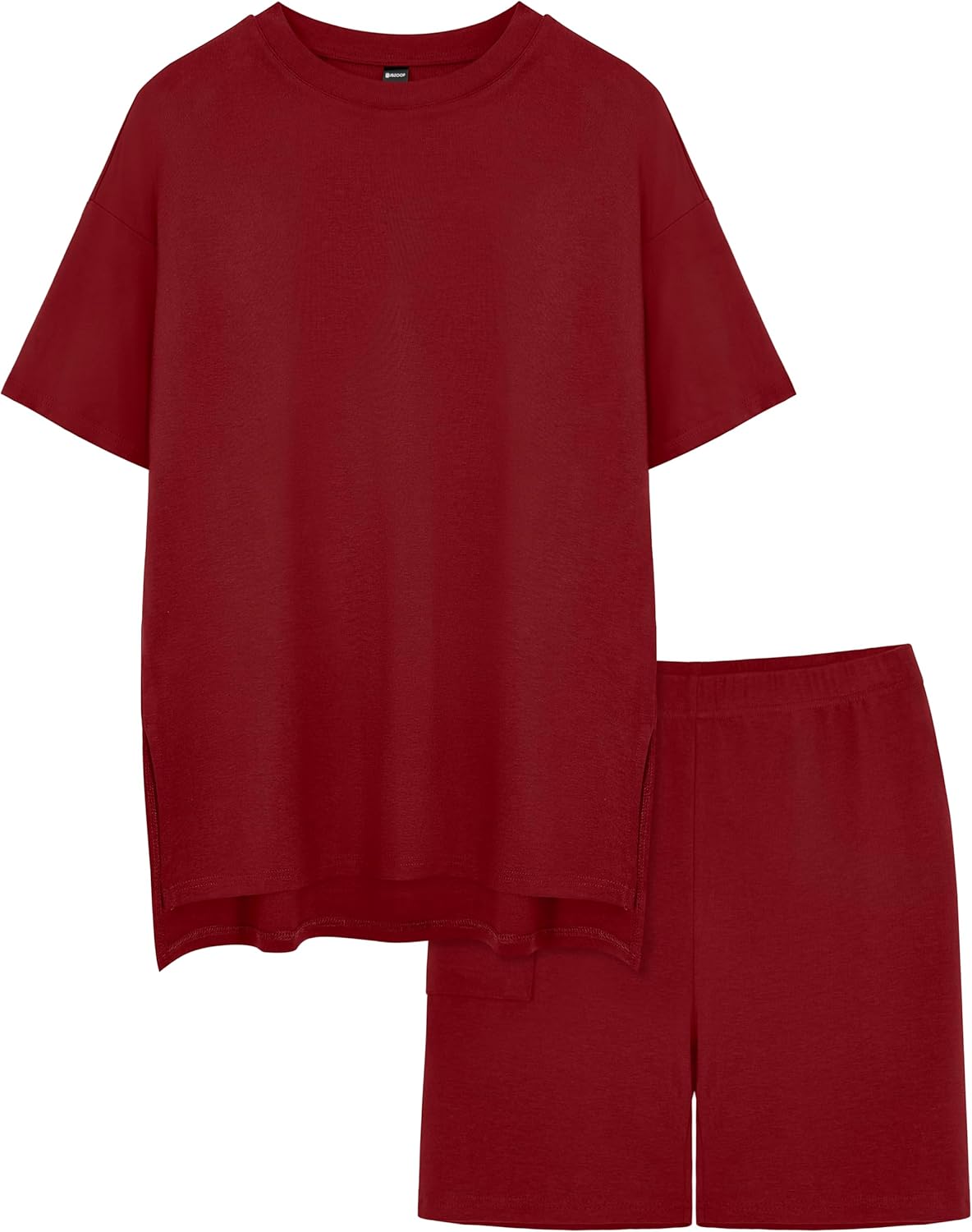 RUBZOOF Women's 2 Piece Lounge Sets 2026 Casual Summer Airport Travel Outfits Oversized Shirts Biker Shorts Matching Clothing - Image 6