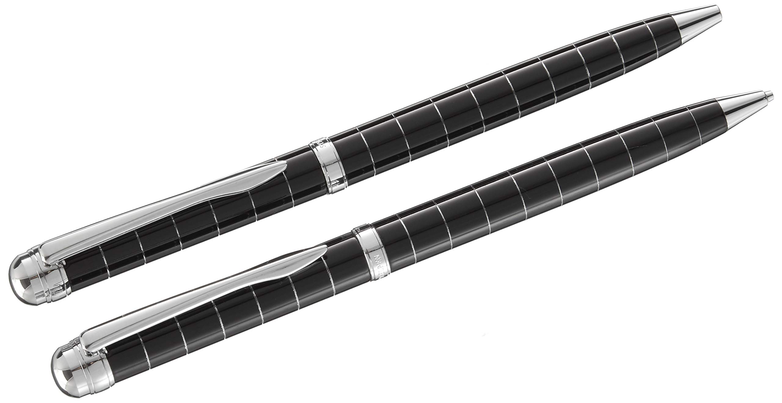 Steelpen Capital Serisi 283 Siyah Çizgili Tükenmez Kalem+Versatil Kalem