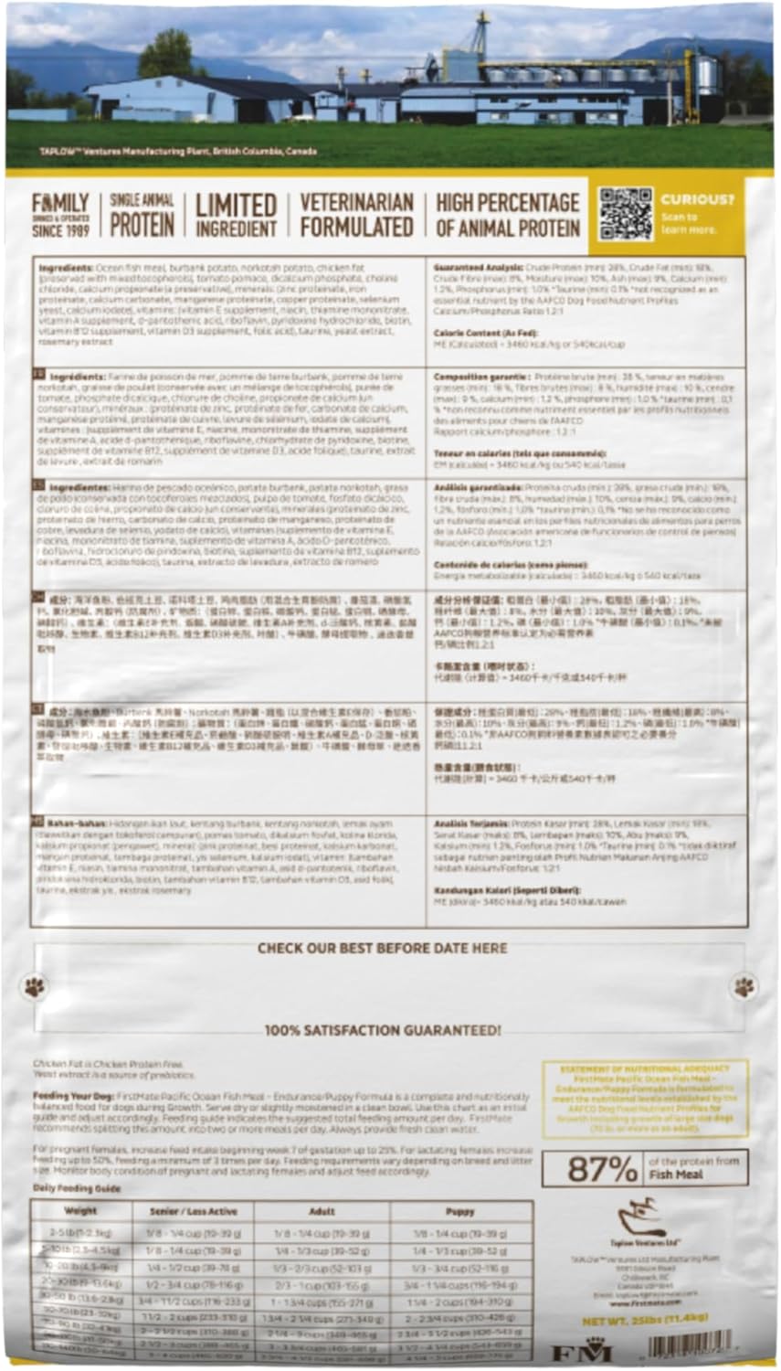 Firstmate Pet Foods Pacific Ocean Fish Puppy, 5 Pound