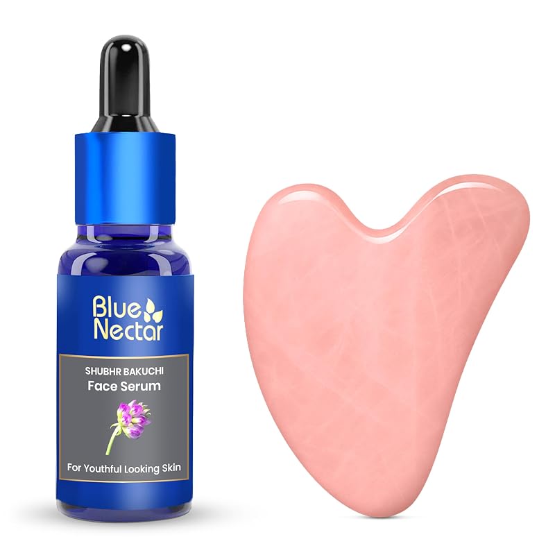 Blue Nectar Sérum facial com bakuchiol e gua sha, 30 mL