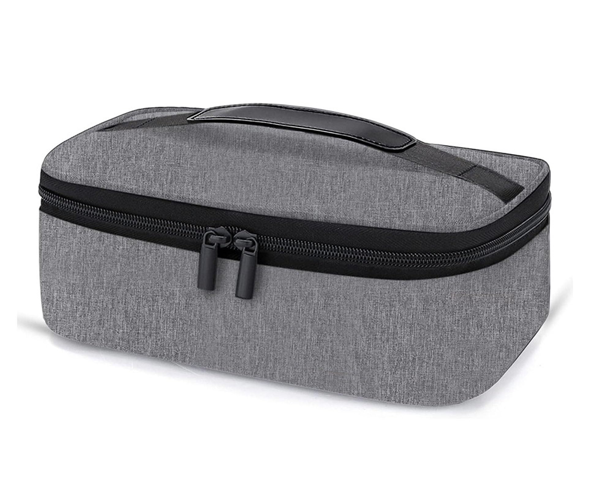 LPVVPEZ Lunch Bag for Men 3.6L Insulated Cooler Bag, Wide Open Thermal Lunch Box with Waterproof Leak-Proof Lining and Handle, Reusable Lunch Tote for Adults Kids School Outdoor Picnic Work(Grey)