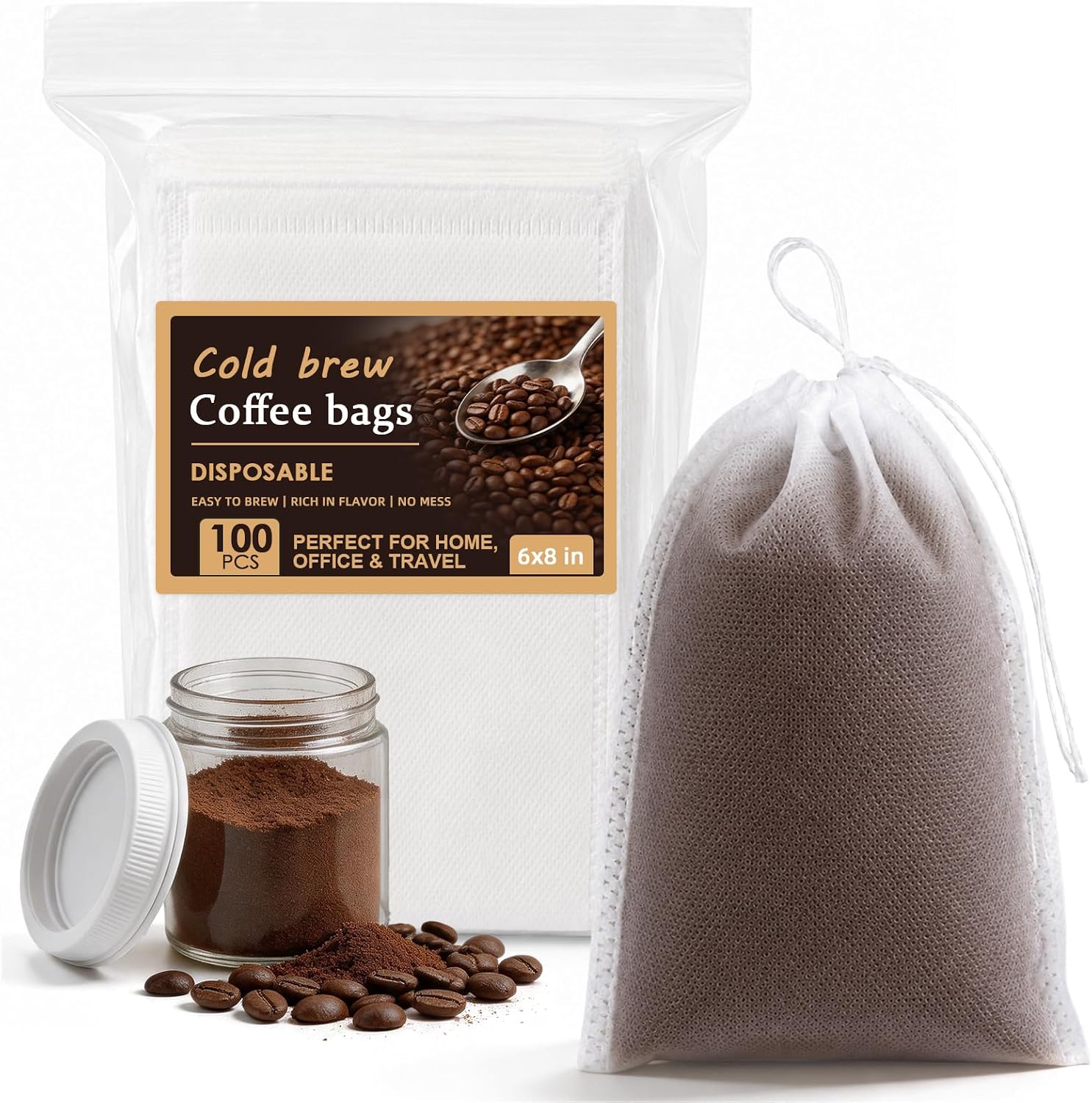 Disposable Cold Brew Coffee Filter Bags.