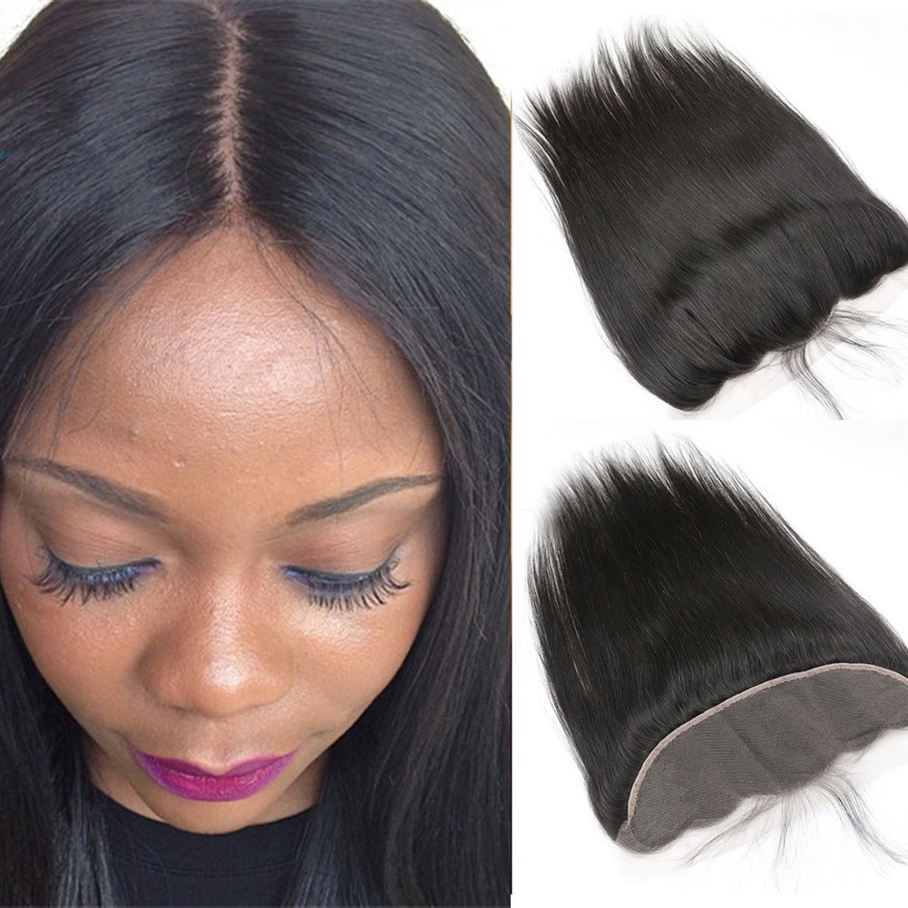 18inch : Sunday Hair Grade 7A Lace Frontal Closure 13x4 Ear To Ear Bleached Knots Full Lace Frontal With Baby Hair Brazili... - Review, Price and Buying Guide
