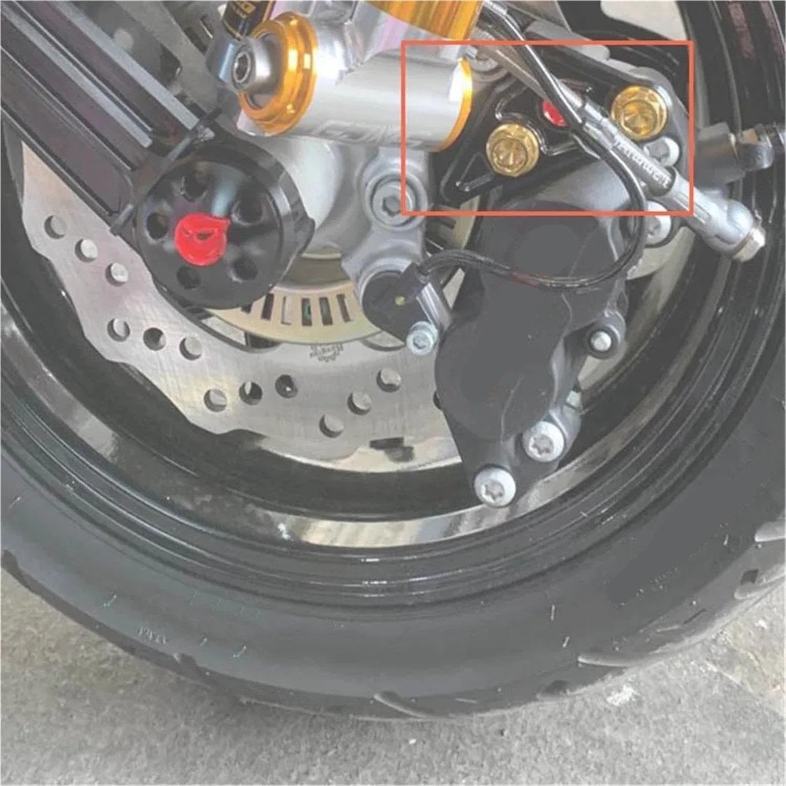 zacisków hamulcowych Adapter do tłoczków hamulcowy Do GTS300 Wspornika Adaptera Tarczy Hamulcowej CNC Do Zacisku 4-tłoczkowego(Black)