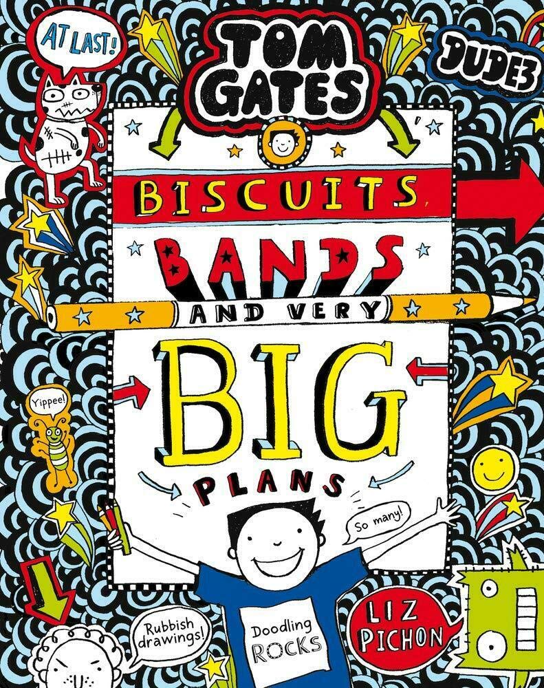 Tom Gates Series 3 Liz Pichon Collection 11 - 15 Books Set (Tom Gates: DogZombies Rule,Family, Friends and Furry Creatures, Epic Adventure, Biscuits, Bands and Very Big Plans, What Monster)