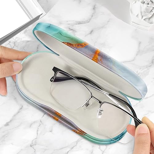 Miniatura 35 de Fintie Funda para lentes de contacto 2 en 1 y funda para gafas, soporte de viaje portátil de doble cara para lentes con espejo integrado, pinzas