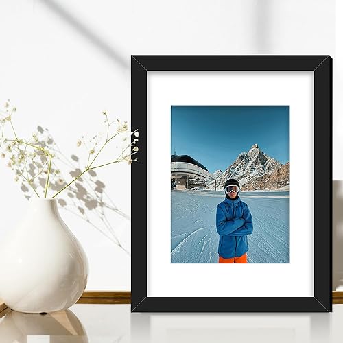 Miniatura 5 de Picrit Juego de 7 portarretratos de 11 x 14 pulgadas, para exhibir fotos de 8 x 10 pulgadas con paspartú o de 11 x 14 pulgadas sin paspartú, marcos