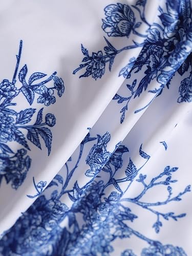 Miniatura 6 de BERLOOK Traje de baño de una pieza con corte de anillo en O Traje de baño sexy floral con cuello en U