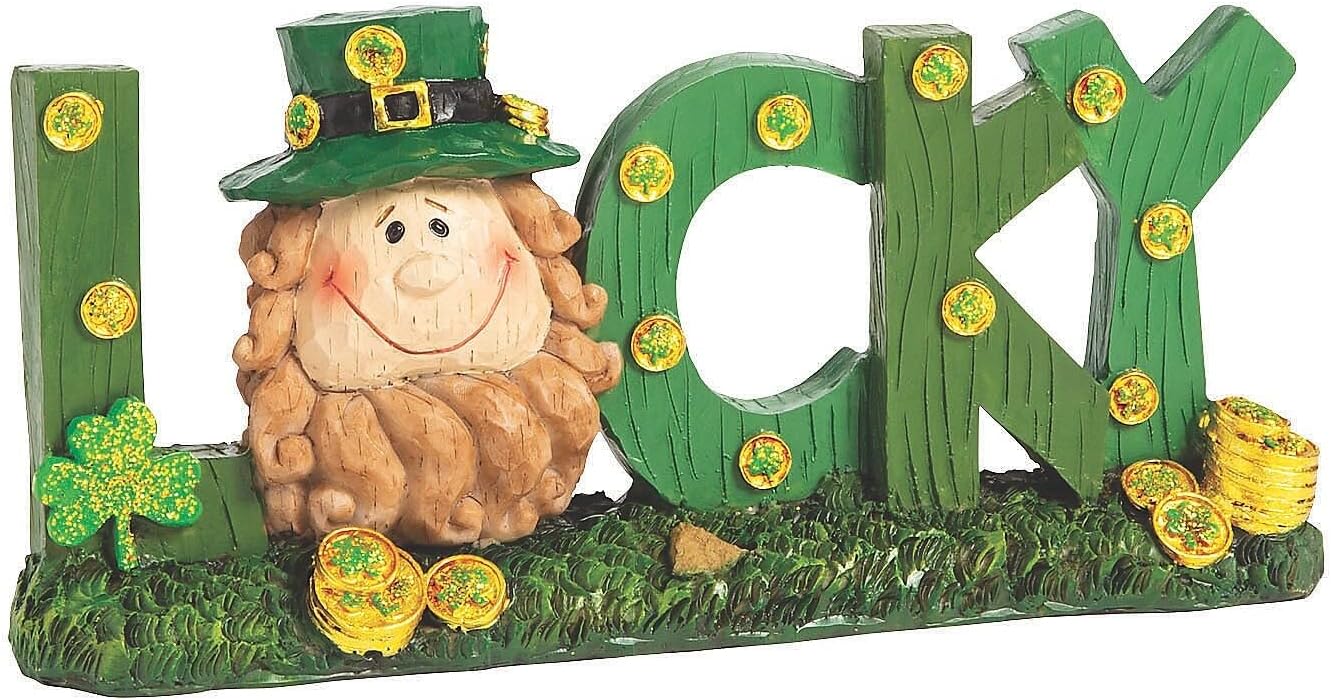 St. Patrick’s Day Lucky Sign Table Decor (hand painted) Home Decor