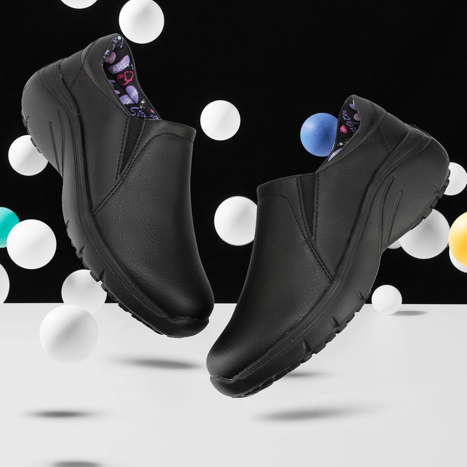 Hawkwell Women's Slip On Lightweight Slip Resistant Comfort Nursing Shoes - Image 4