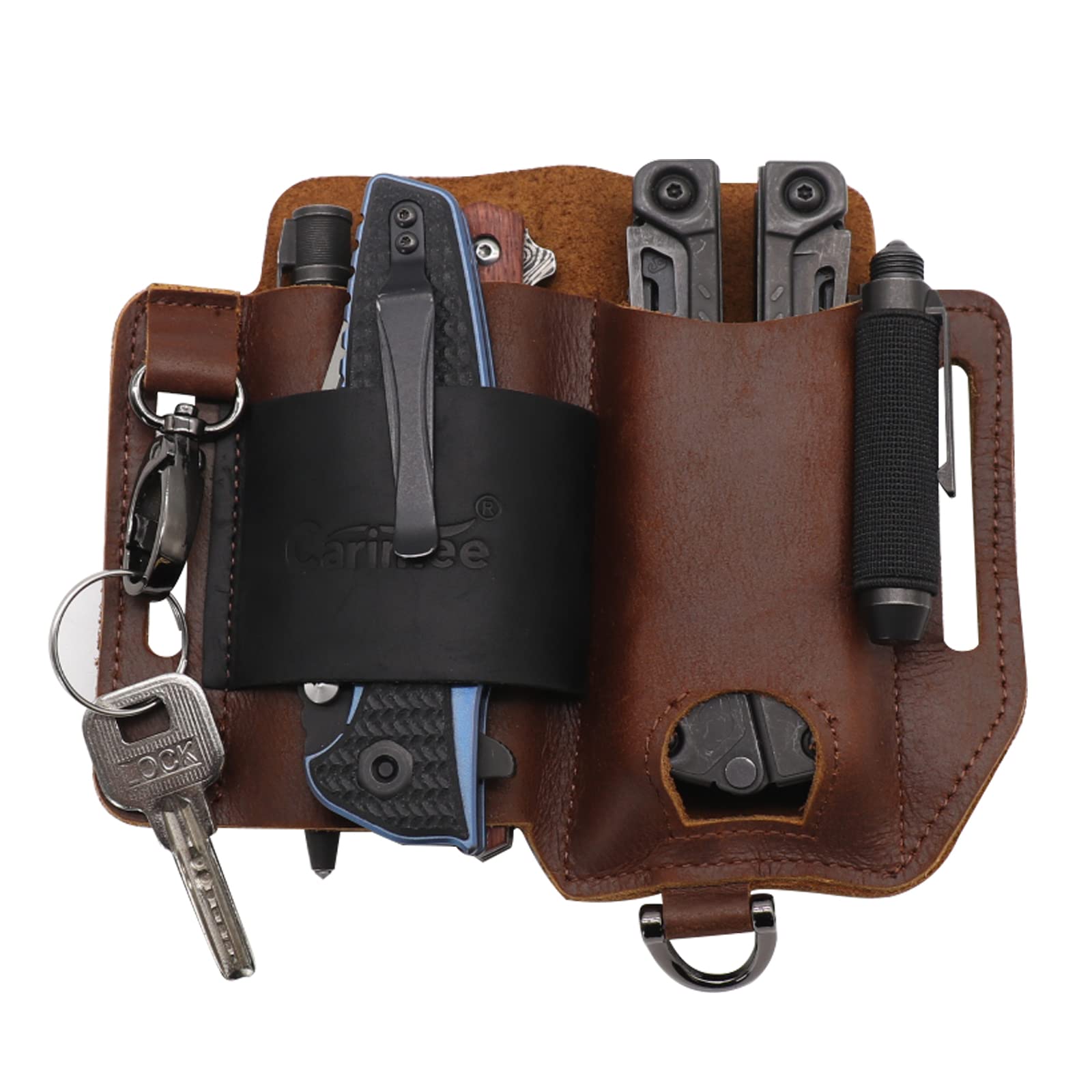 Magnetic Closure Multitool Sheath For Leatherman - Durable EDC Belt Pouch Holster With Hidden Pocket, Black