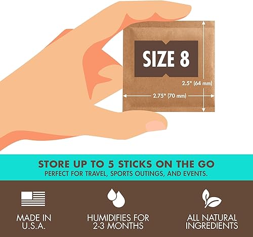 Miniatura 67 de Boveda Paquetes de control de humedad bidireccional del 72% para cajas de humidificadores de madera, paquete de 12, absorbentes de humedad, paquetes