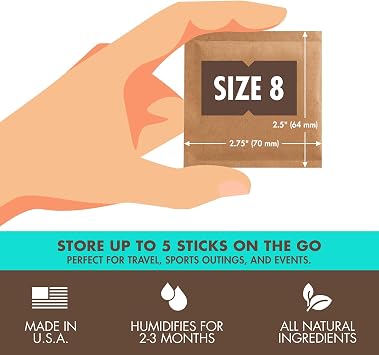 For Boveda-Puros/Tobacco | 72% RH Humidity Control Packs | Small Size for Use with Up for 5 cigars | Patented Technology for Cigar Humidors | Resealable Bag 10-Count [Energy Grade A+++]