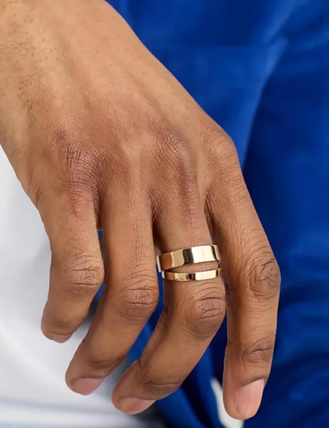 NOKMIT 1mm 3mm 5mm 14K Gold Filled Rings Set for Women Girls Dainty Cute Stacking Stackable Thumb Pinky Bands Non Tarnish Comfort Fit Size 5 to 10 - Image 8