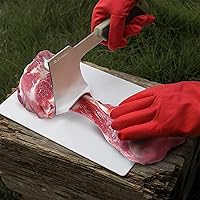 Vista 4 de FLISSA Kit de aderezo de campo de caza, juego de cuchillos de caza de 10 piezas con cuchillo de desollado, kit de procesamiento de juego